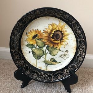 Ceramic sunflower bowl